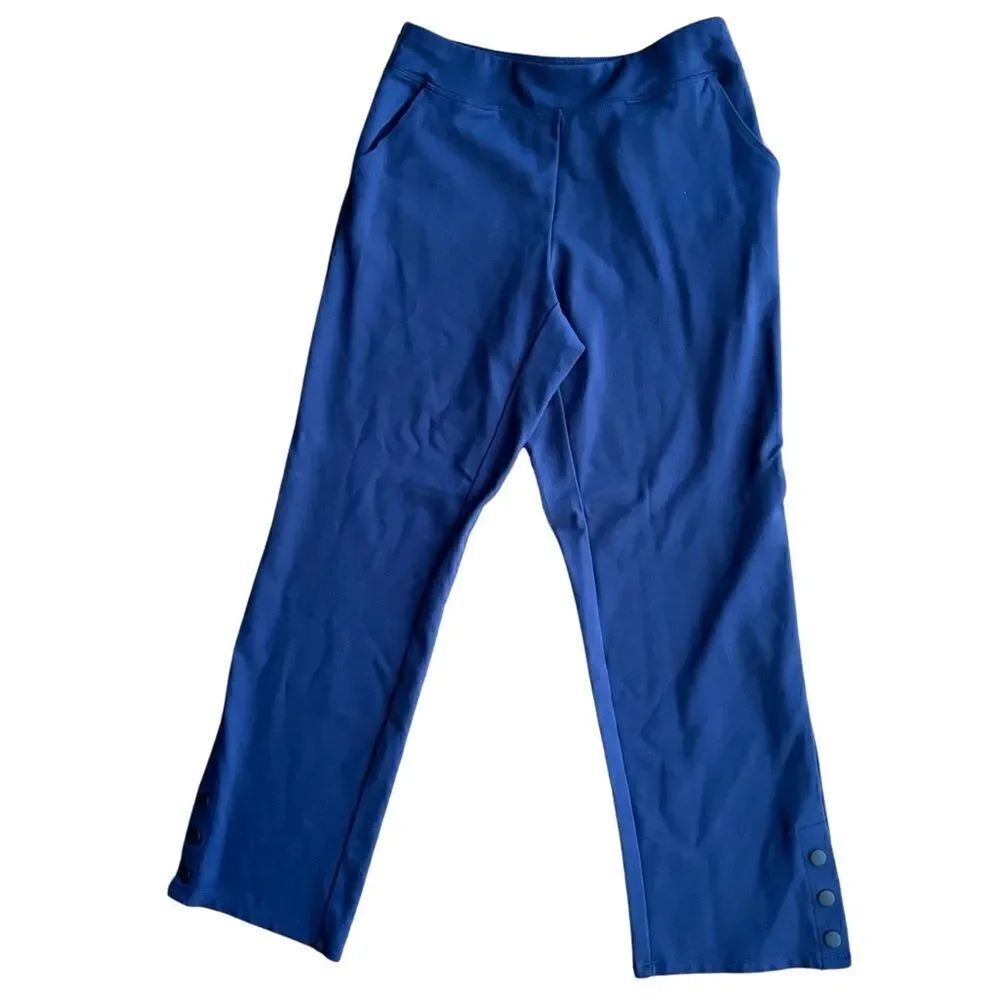 Belle by Kim Gravel Regular Flexibelle Straight Pants 3 Button Detail- Size 6